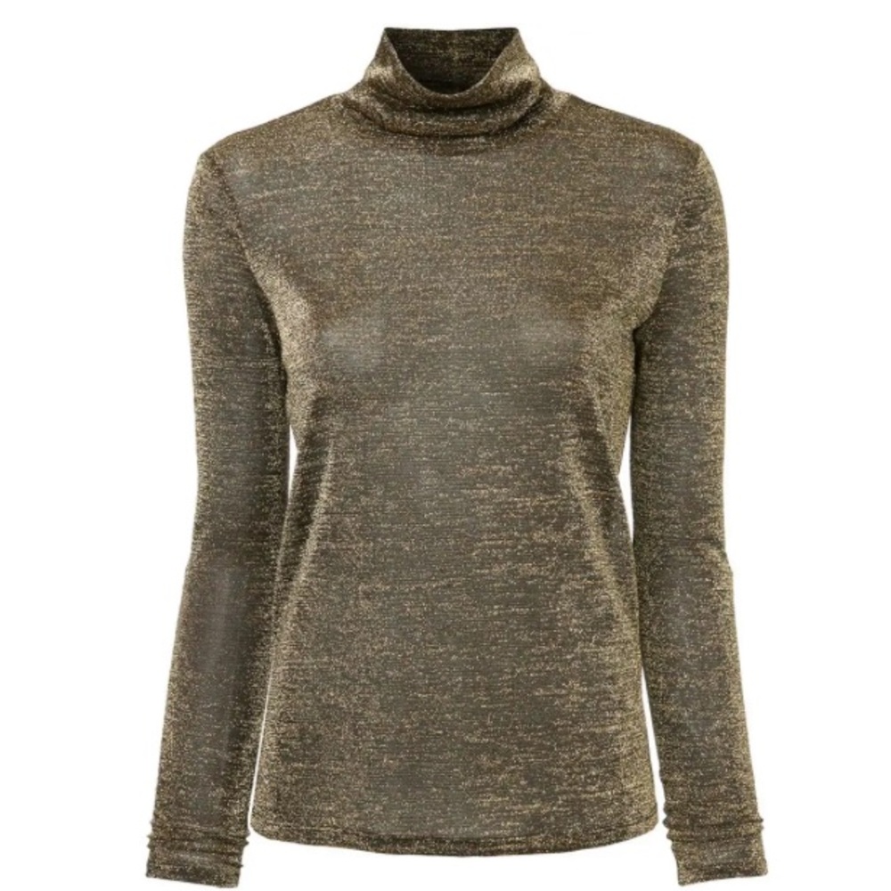 Rachel Zoe Gold Turtleneck